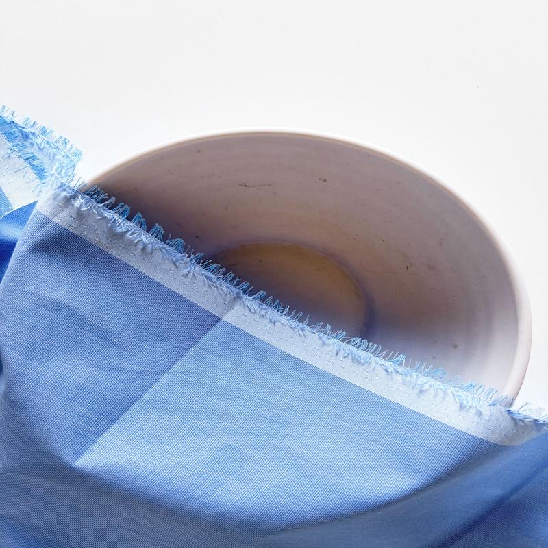 (80%-20%) Blue Poly Cotton Yarn Dyed Fabric 58\"