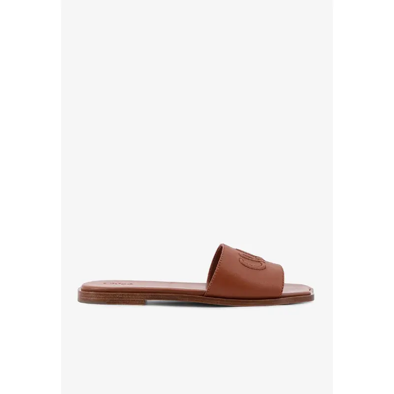 Soleil Leather Flat Sandals