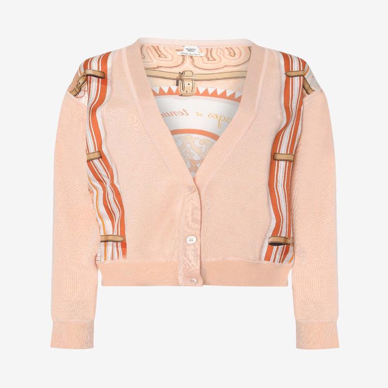 \"Coloriages de Jour\" Short Twillaine Cardigan