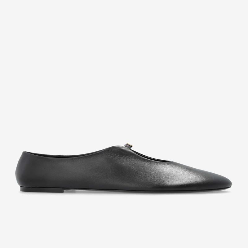 4G Liquid Nappa Leather Ballet Flats
