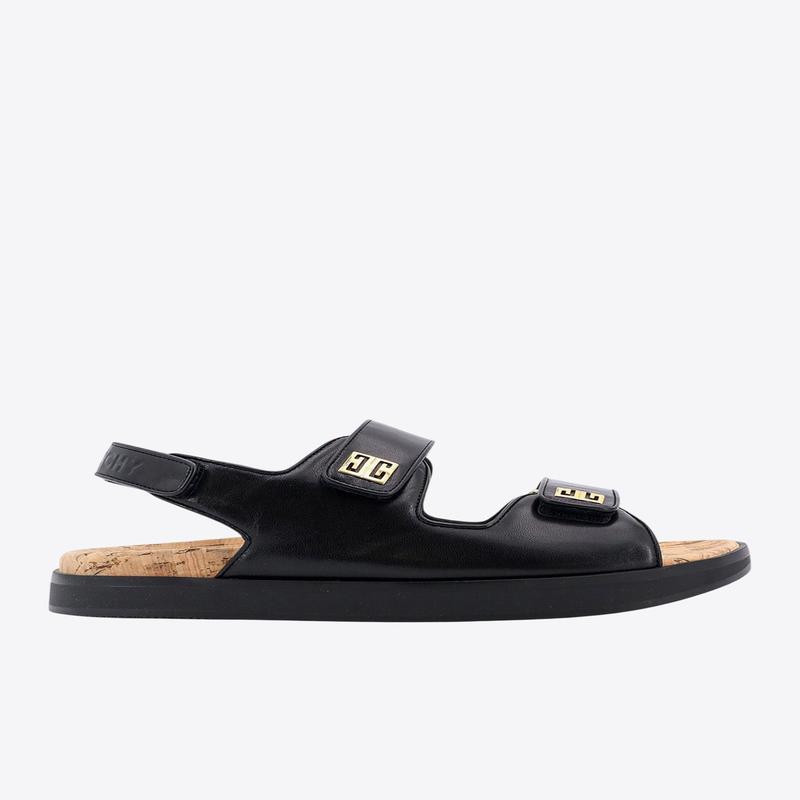 4G Logo Leather Sandals