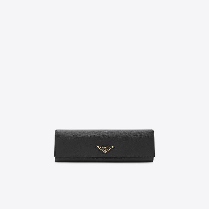 Large Saffiano Leather Continental Wallet